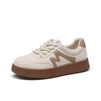 Spider King Skateboard Shoes Women's Beige Apricot