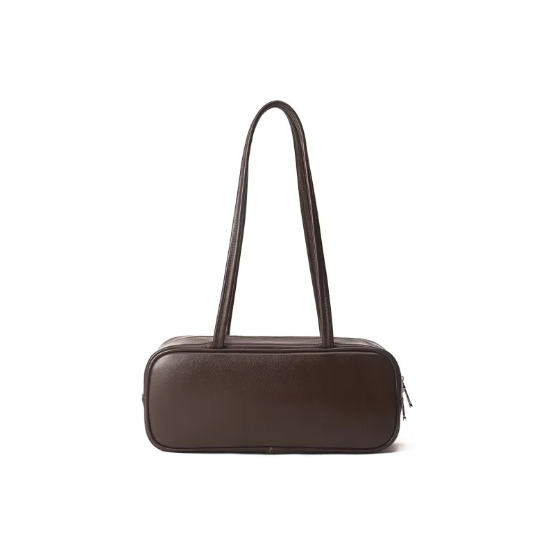 AQUASCUTUM Top Grain Cow Leather Baguette Bag Shoulder Bag Women's Multicolor-7