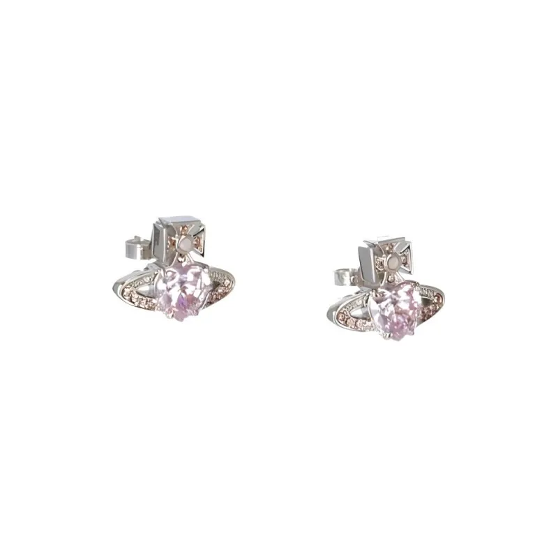 Vivienne Westwood Embellished Orb Plaque Earrings-0