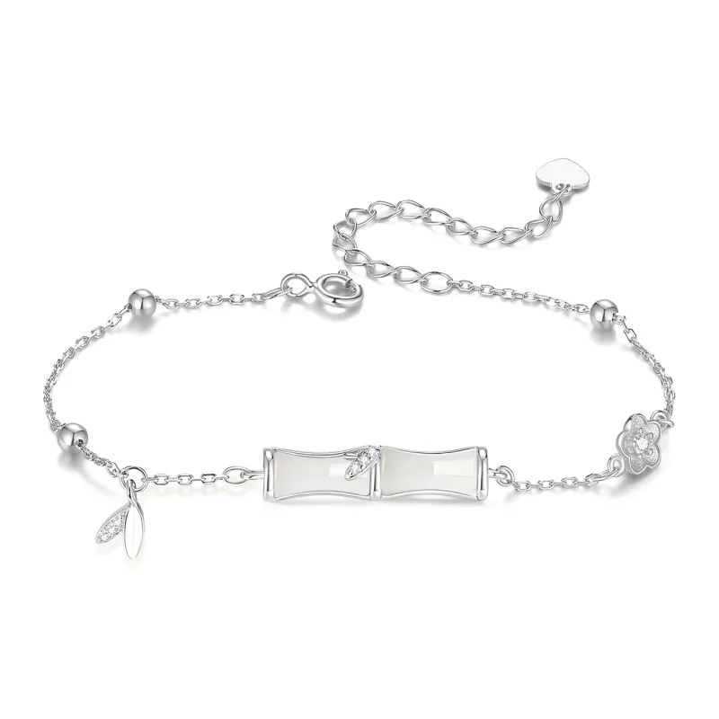 Lao Feng Xiang Hetian Jade Bracelets Pale Greenish White Jade Unisex-5