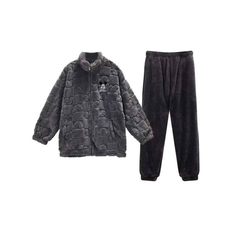 GUKOO x Disney Mickey Series Pajama Set Men's Dark Gray-0
