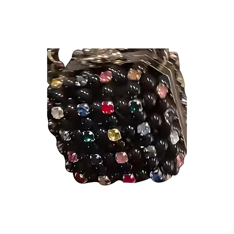 CHANEL Glazed Pearls With Rhinestone Evening Bag, Crossbody Bag, Shoulder Bag Trumpets Women's Black & Multicolor-1