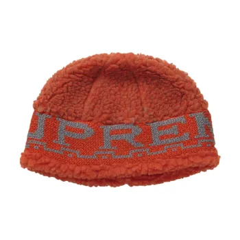 Supreme Sherpa Logo Beanie