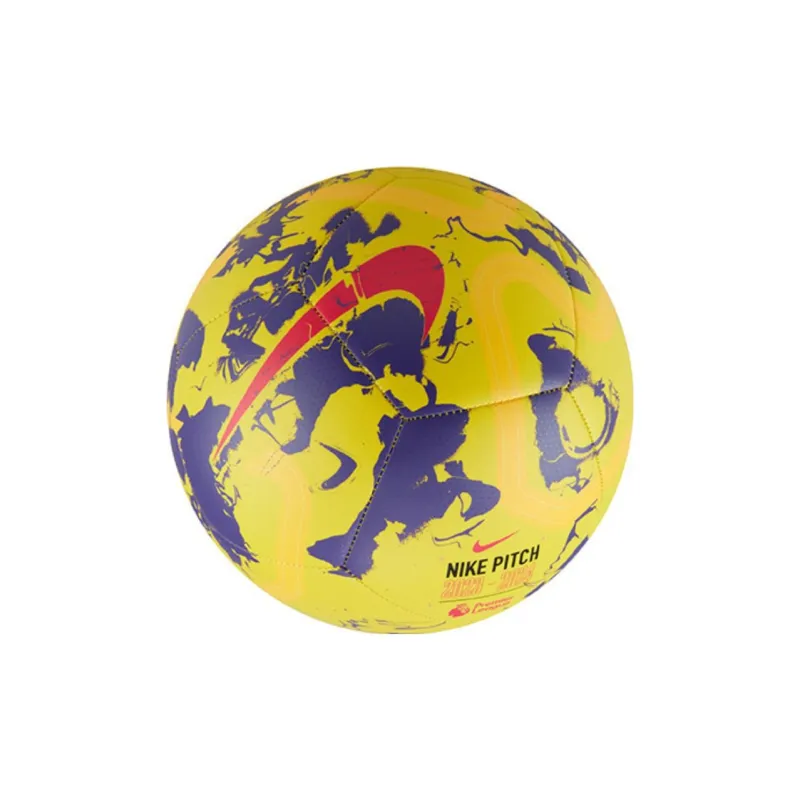 Nike Size 5 Ball Soccer Rubber Machine Stitched Soccer Ball Unisex Yellow-3