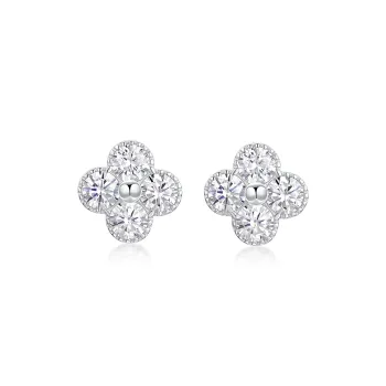 KADER 925 Sterling Silver Stud Earrings Women's Silver, Bestie Style Box Year Of The Snake