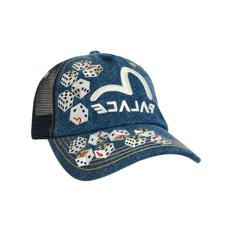 PALACE X Evisu Dice Mesh Trucker-1