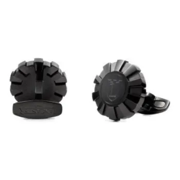 Lancaster Stainless Steel Cufflinks Men's Black