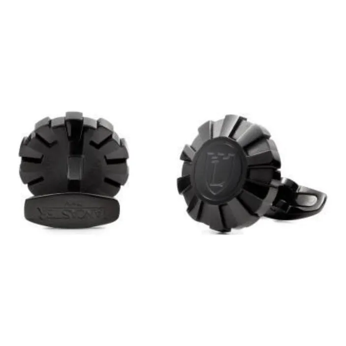 Lancaster Stainless Steel Cufflinks Men's Black-0