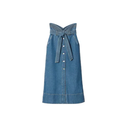 Other Stories Denim Long Skirts Women's Medium Blue