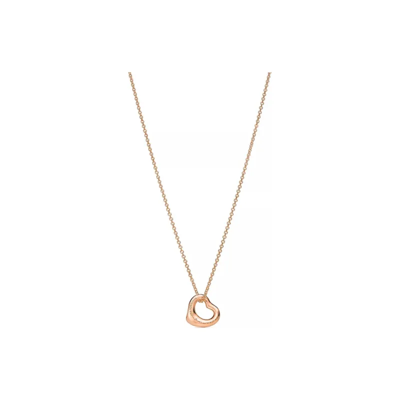 TIFFANY & CO. Elsa Peretti® Diamond 0.21ct Necklaces Women's Rose Gold-1