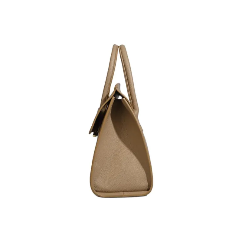PAYOT Genuine Leather Handbag Women's Elephant Gray/Orange/Black/Too White Gray-3