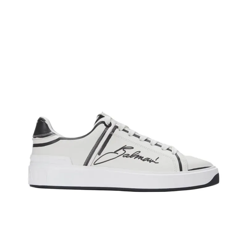 BALMAIN B Court Lace Up Sneakers Women's-1