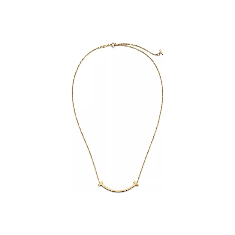 TIFFANY & CO. T 18K Gold Necklaces Women's Gold-2