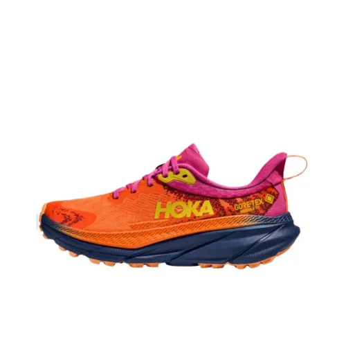 HOKA ONE ONE Challenger Atr 7 Gore Tex Vibrant Orange Pink Yarrow Women's