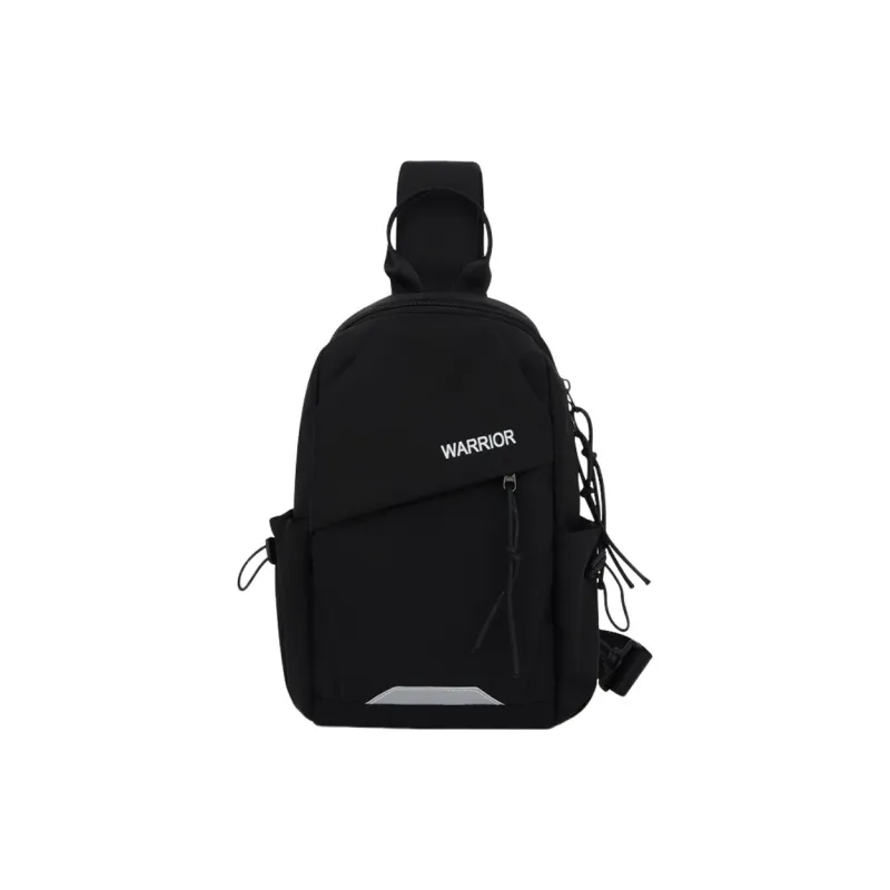 Warrior Nylon Sling Bag Unisex White/Black-0