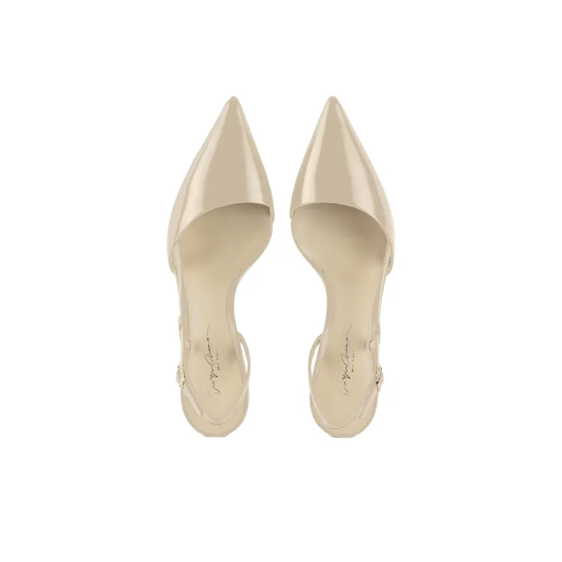 AMANI Slim Heel High Heels 6.5cm Women's Beige-3