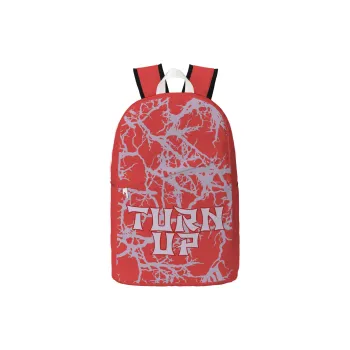 TURN UP Polyester Backpack Regular Unisex Red