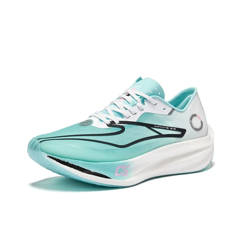 Erke Zhijing 2.0 Cushioning Rebound Low-Top Carbon Plate Marathon Running Shoes Men's Saint Blue White-2