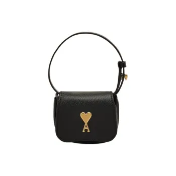 AMIPARIS Cow Leather Coin Purse Women's Black
