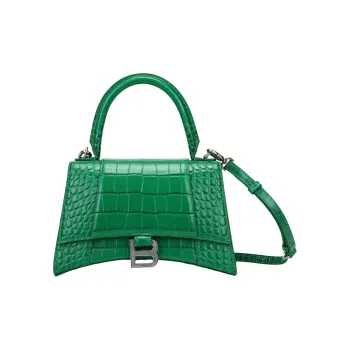 Balenciaga Small Hourglass Handbag Women's Green