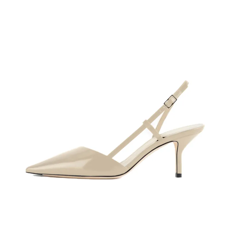 AMANI Slim Heel High Heels 6.5cm Women's Beige-0