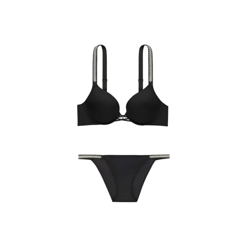 Victoria's Secret Underwear Set Women's Black-0