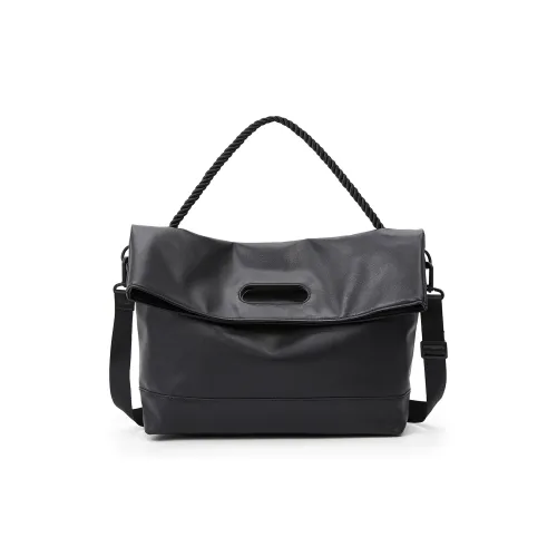 TAKI PU Versatile Commute Travel Shoulder Bag, Crossbody Bag, Handbag Regular Unisex Brown/Black
