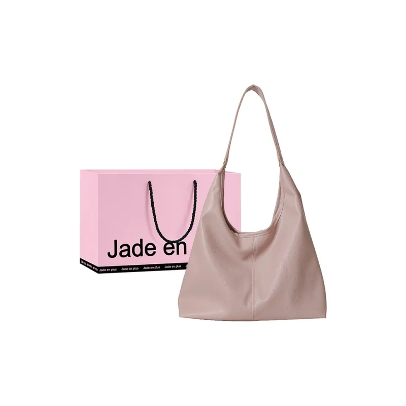 Jade En Plus PU Shoulder Bag Regular Women's White/Black/Pink-6