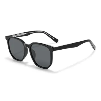 Sagawa TR/Memory Plastic Plate Frame Square Sunglasses Unisex