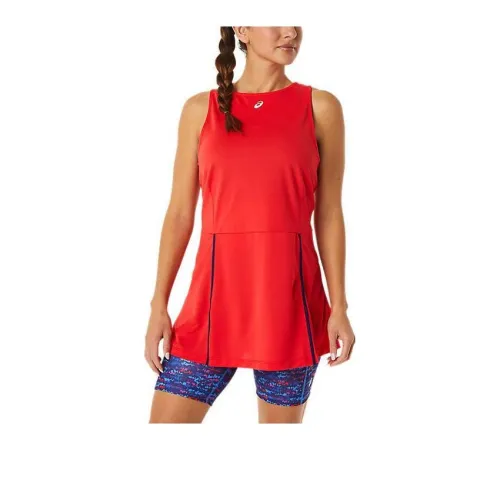 Asics STRONG 92 Sleeveless Dresses Women's Red