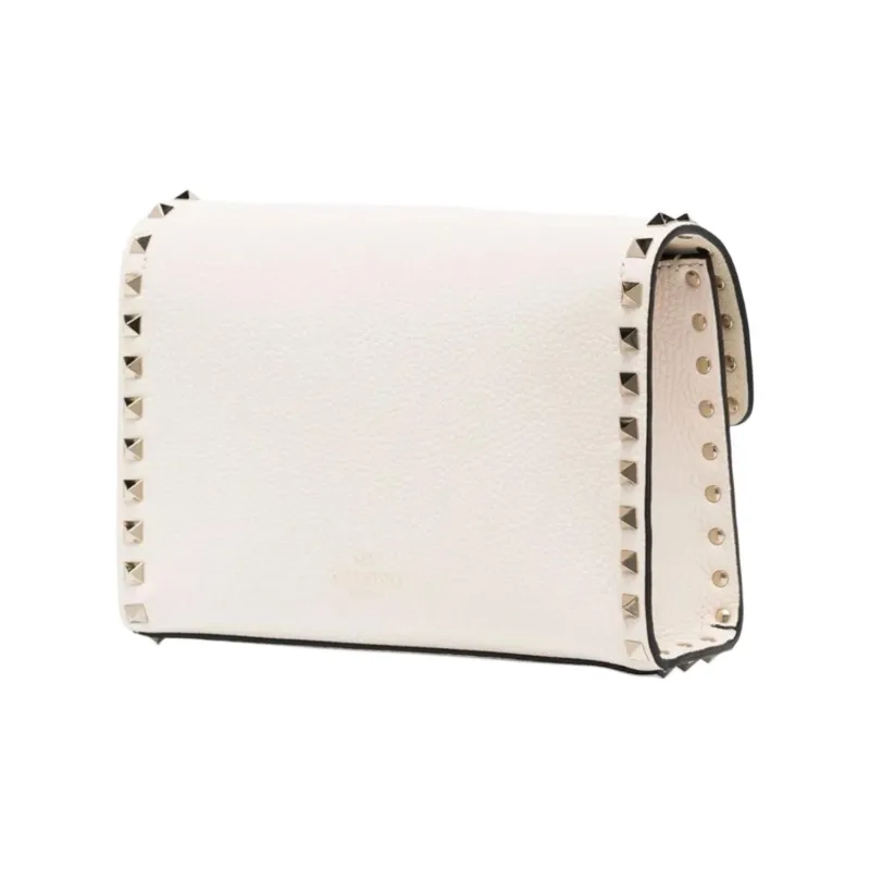 Valentino Leather Crossbody Bag, Shoulder Bag Women's White-1