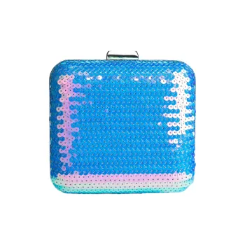 Gemy Maalouf Sequins Clutch Bag Over The Shoulder Women's Blue