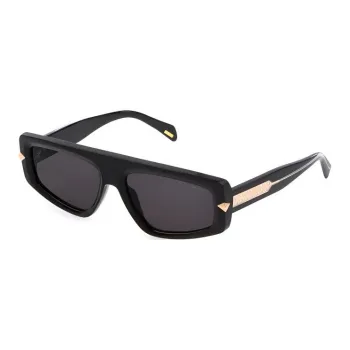 Police Acetate Irregular Shape Sunglasses Women's Black