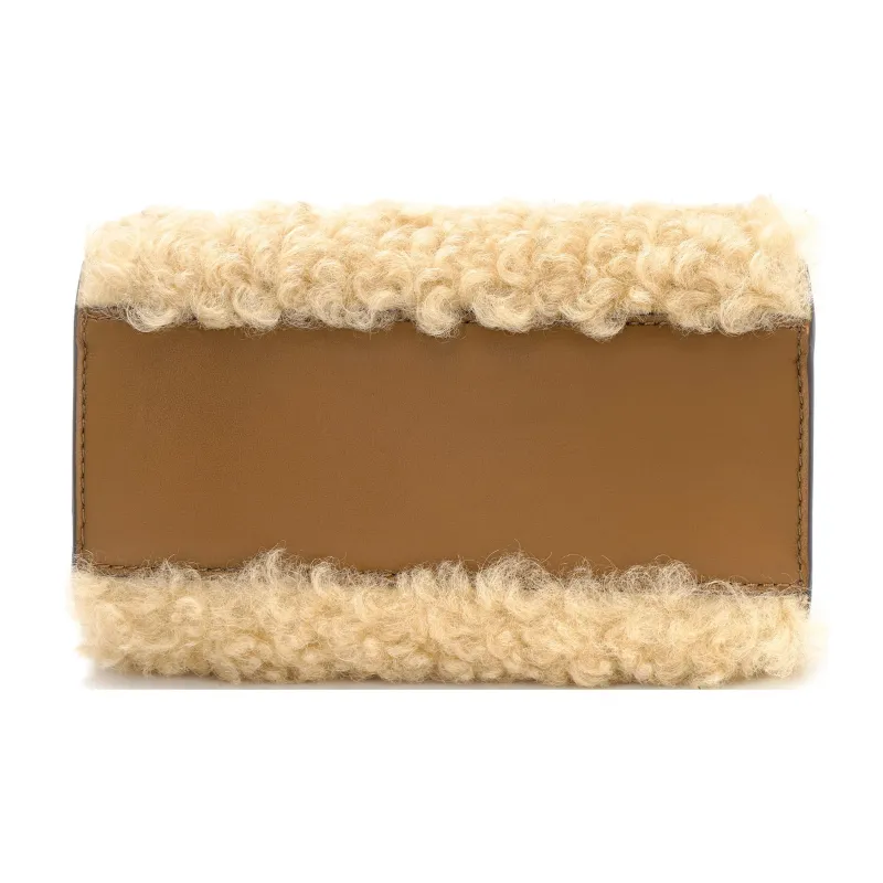 TORY BURCH Lee Radziwill Leather Shoulder Bag Crossbody Bag Handbag Small Size Women's Beige-3