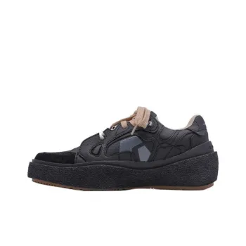 VAILMOON Wear-Resistant Low-Top Skateboard Shoes Unisex Black