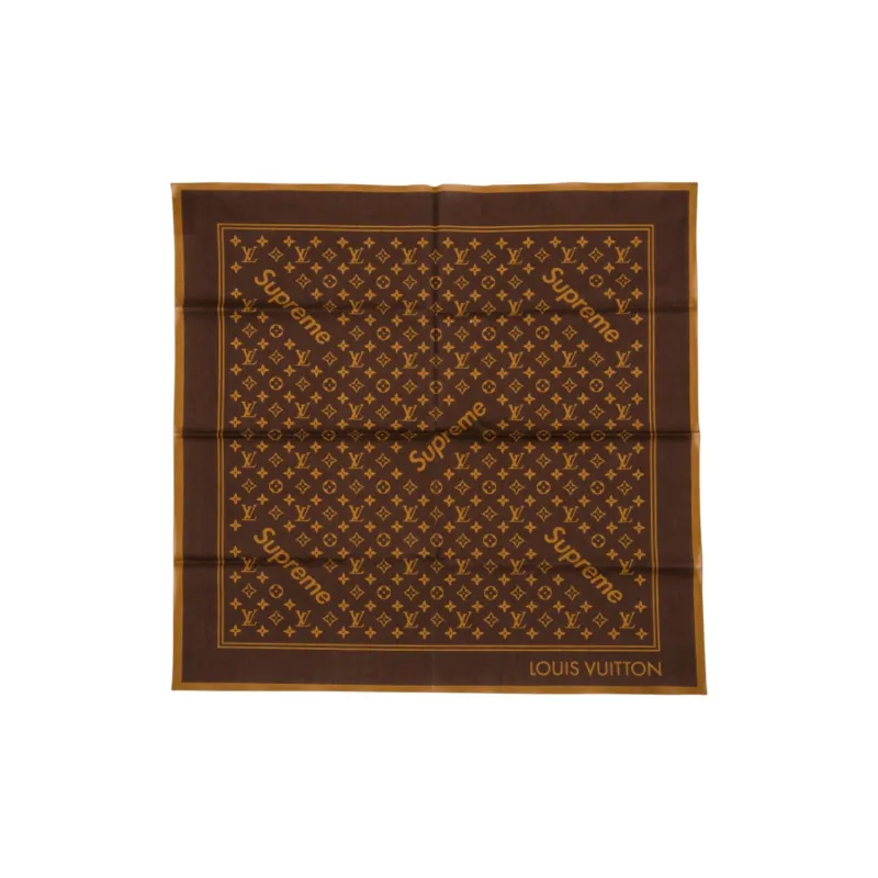 Supreme X Louis Vuitton Monogram Bandana-0