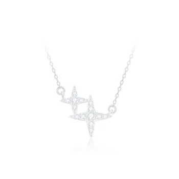 PRETTY DIARY S999 Fine Silver Necklaces Women's
