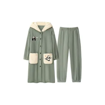 XIAFENYAN Pajama Set Women's Green