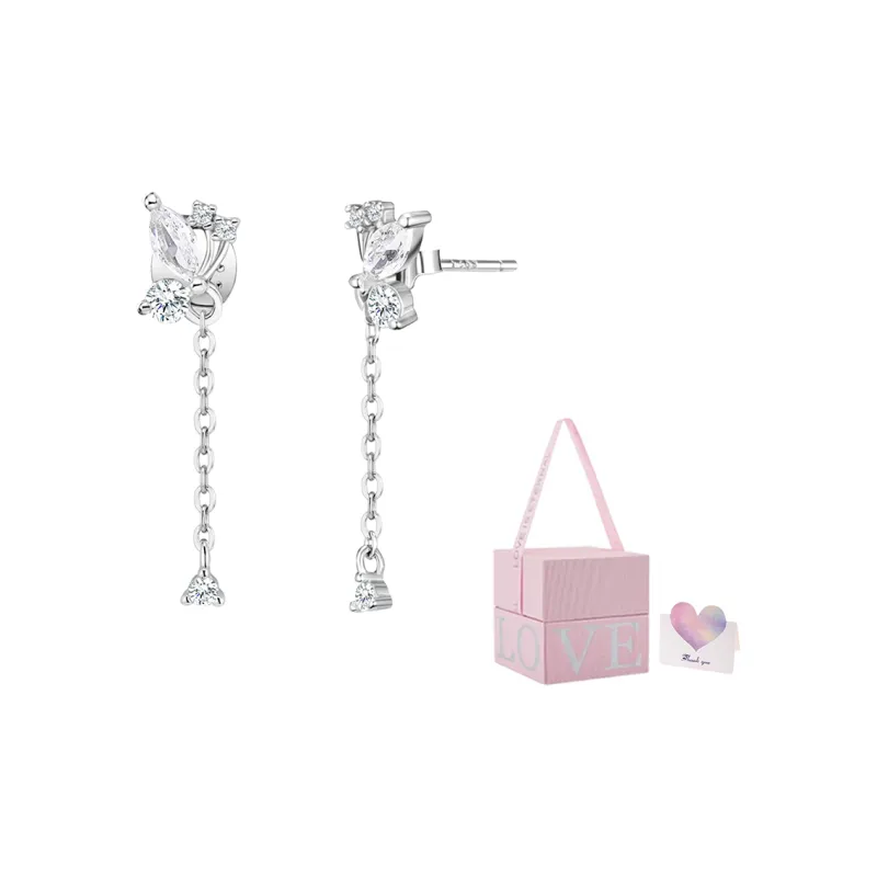 Disney S925 Silver Earrings Women's-8