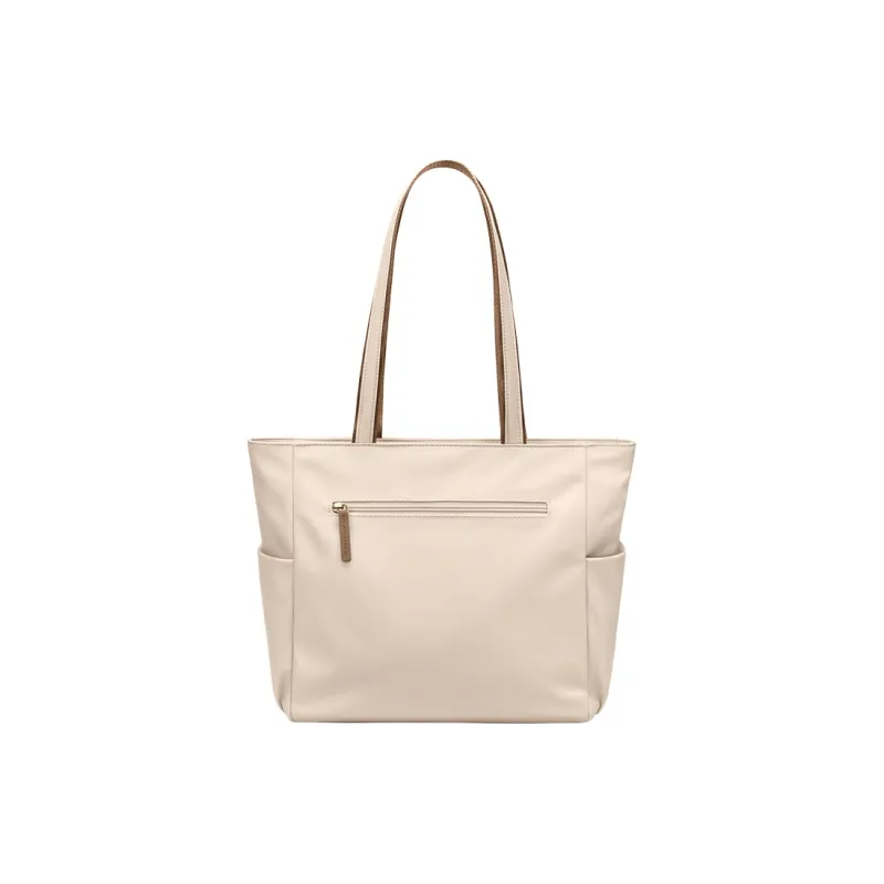 POLO Fabric Shoulder Bag Regular Women's Milk Tea Apricot/Classic Black-2