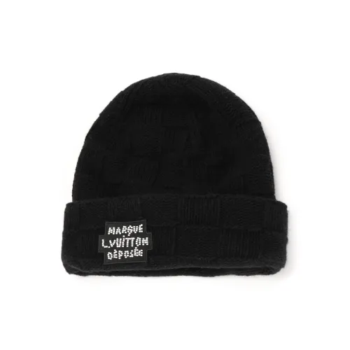 LOUIS VUITTON Wool Beanies Men's Black