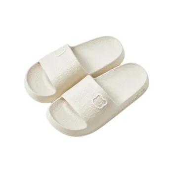 UTUNE Summer Indoor Bathroom Bathing Slip Resistant Quiet Couple's Home Slippers