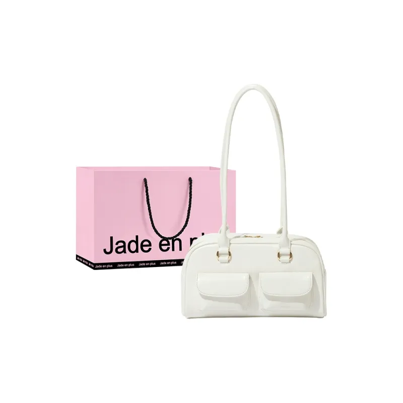 Jade En Plus PU Shoulder Bag Regular Women's Blue/Ecru/Black/Brown-12