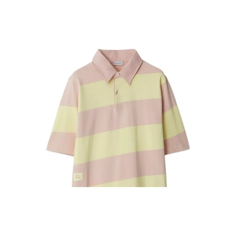 Burberry Striped Short Sleeved Polo Shirt-3
