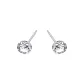 White Zircon Stud Earrings
