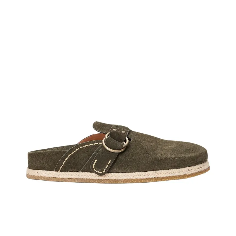 Polo Ralph Lauren Closed Toe Slippers Men's Gray Brown-1