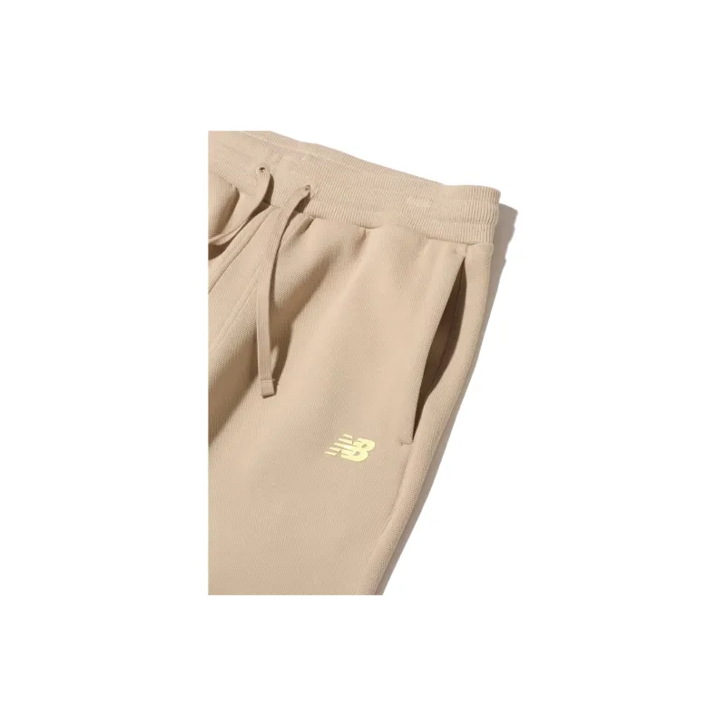 New Balance SS24 Knitted Sports Pants Unisex Camel Color-6
