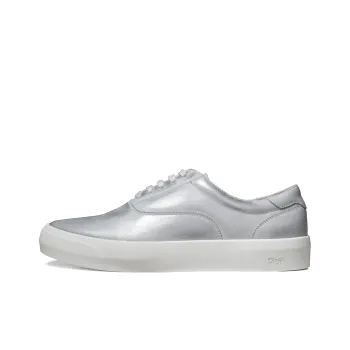 Zuti Wear Resistant Height Increasing Low Top Skateboard Shoes Men's Silver
