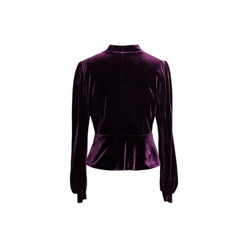 ROEYSHOUSE Shirt Women's Dark Purple-1