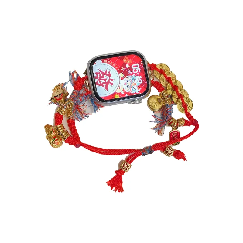 NCFCK Watch Band Apple Compatibility Braided String Material-1